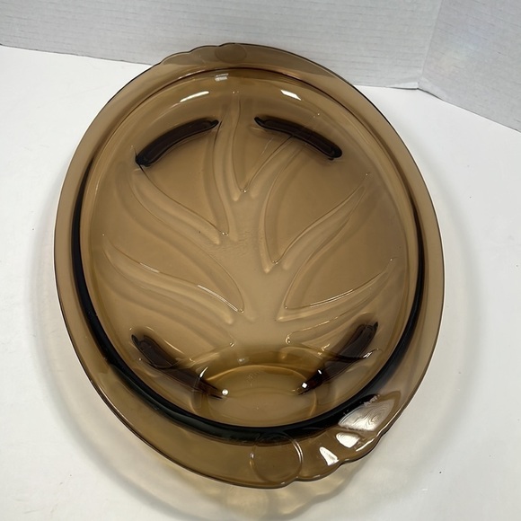 PYREX Brown “Tree of life” serving platter # 815 - Picture 2 of 13